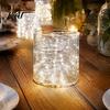 Portable Battery Powered Lights Copper Wire Fairy with Remote, 8 Modes 10-Level Dimming Timer, Waterproof Remote Controlled Holiday Decor Operated