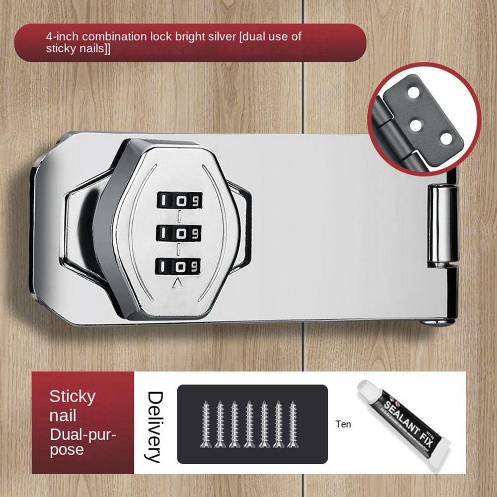 3 Digit Coded Combination Coded Lock Anti-Theft Window Stoppers New Cabinet Password Locks  Home