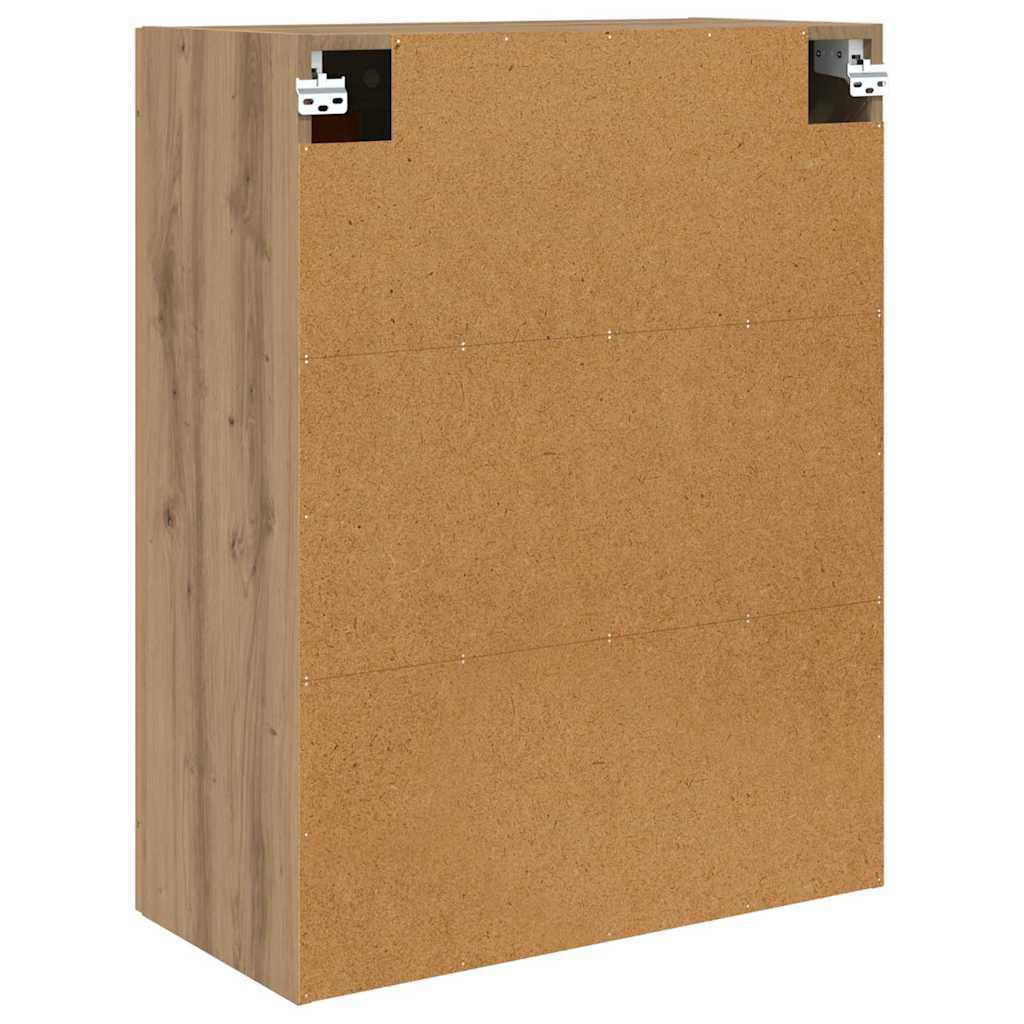 Wall Mounted Cabinet 2 pcs Artisan Oak Finish 69.5 x 34 x 90 cm