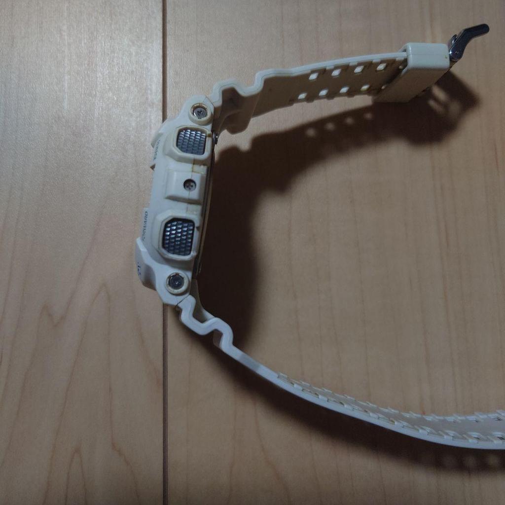 Used CASIO G-SHOCK watch body white