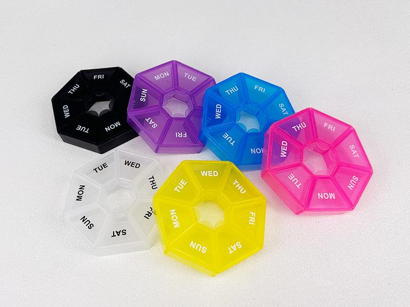 7 Day Pill Box Organizer Portable Travel Pill Storage Box Daily Medicine Pills Reminder For Travel Outdoor Accessories