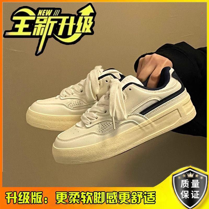 

Нишевые оригинальные кроссовки в цветовой гамме женские универсальные студенческие ретро повседневные корейские интернет-знаменитости белые кроссовки 35 синий