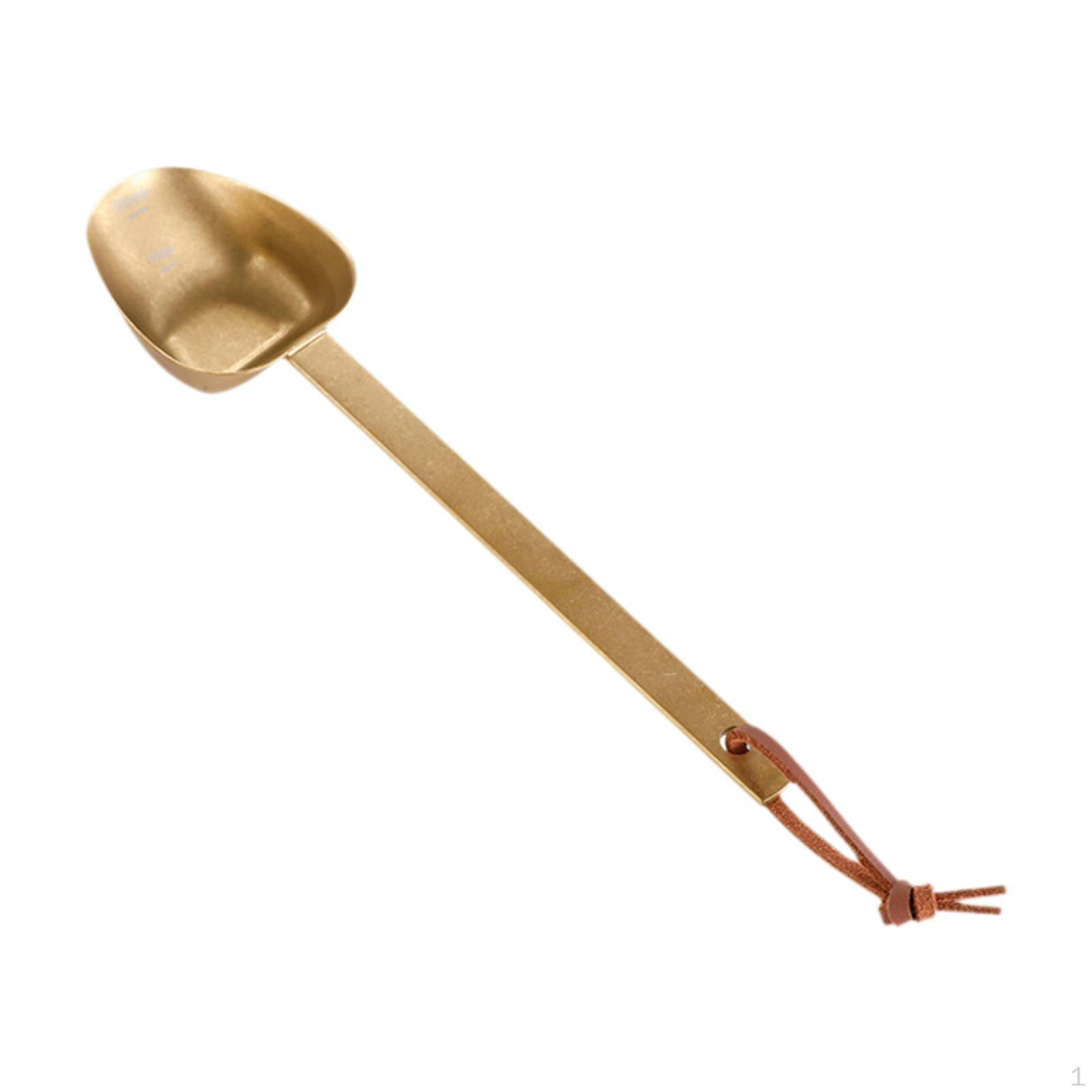 

Ложка для кофейных зерен, мерная ложка для смешивания супа, кухонные гаджеты для приправ gold