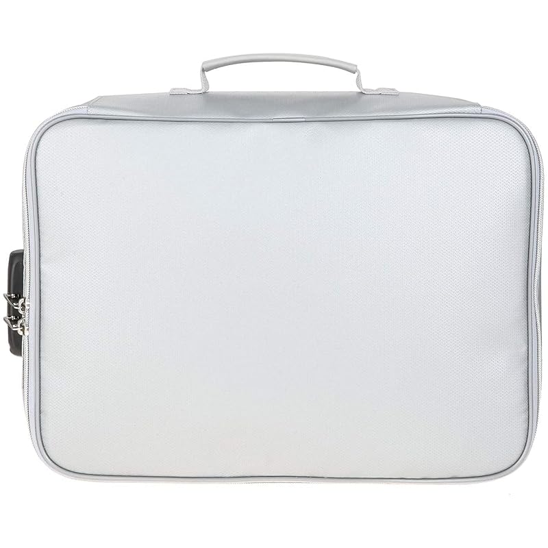 

Bowarepro fireproof bag With password lock Organize password lock waterproof fire protection disaster prevention moisture proof handbag multi case