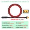 20A Car Charger Adapter Cable 14AWG Car Cigarette Lighter to XT60 Charging Cable Car To Solar Generator 3M