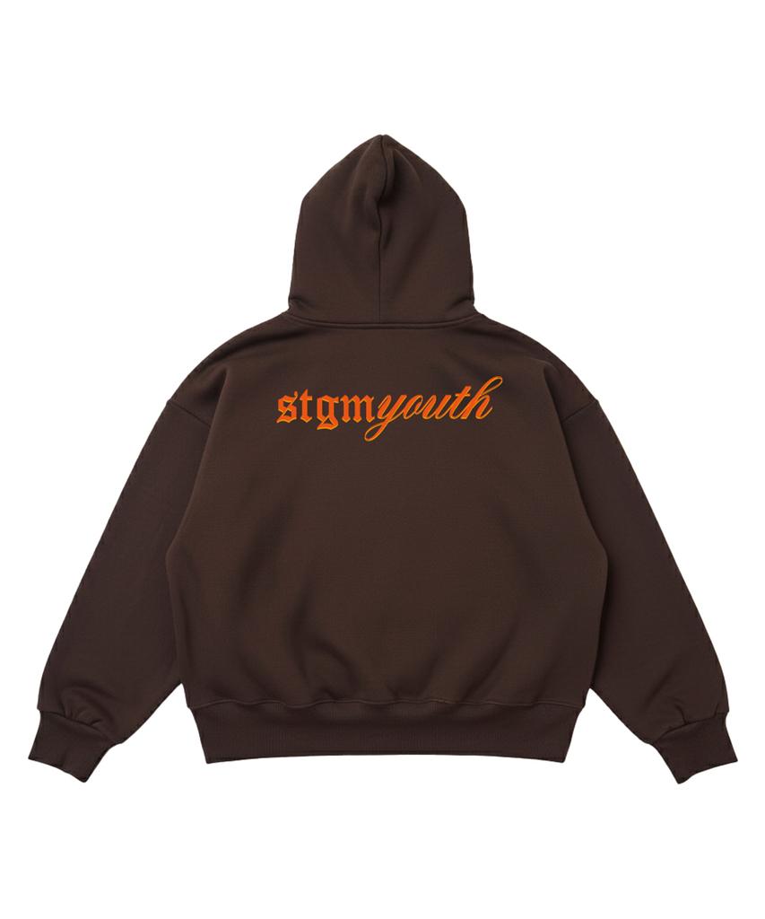 [Stgm Youth] Logo Hoodie Brn