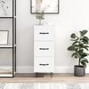 VidaXL White Buffet 34.5x34x90 Cm Engineered Wood 828596