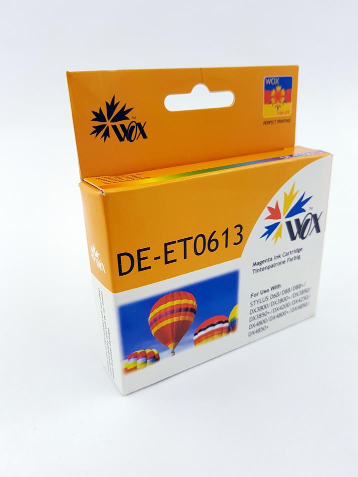 Wox Magenta EPSON T0613 Ink Replacement C13T06134010