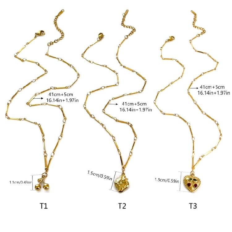 Stylish Pendant Necklace Adjustable Clavicle Chain Lightweight Chain Everyday Jewelry Gift for Girls Friend Family