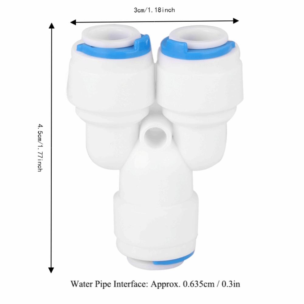 5 Stück G1/4 Gewinde Wasserfilter Anschluss Weiß Rohrverschraubungen Auslaufsicherer PE-Rohrverbinder RO-System