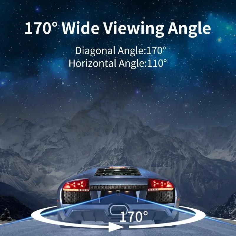 Intelligent HD Reversing Track Line Fisheye CCD Reversing Camera 12V1 Waterproof Night Vision Full Color 1080P