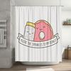 Donut Shower Curtain Cute Foodie Decor Kitchen Bathroom Washable Fabric Panel Home Sweet Home Aesthetic Dorm Room Gift