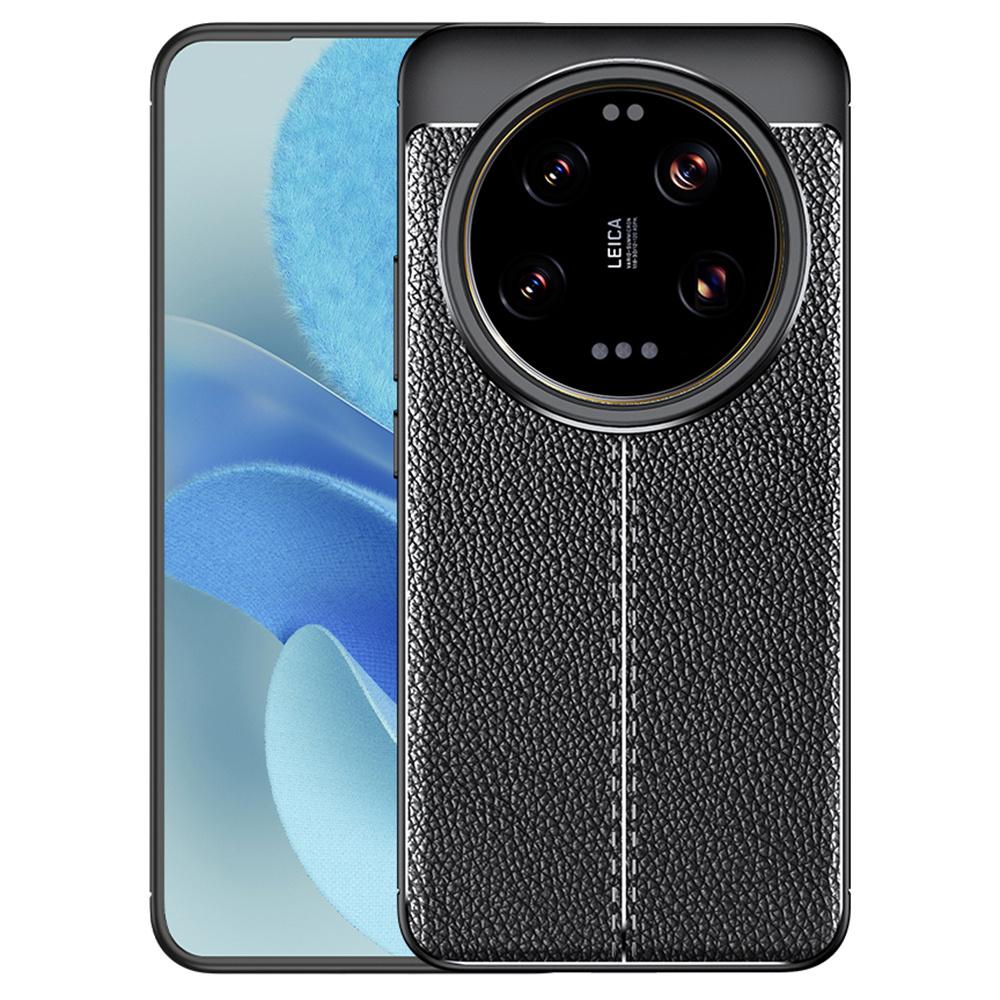 

Для Xiaomi 15 Ultra Case Litchi Texture TPU Flexible Phone Cover, черный A