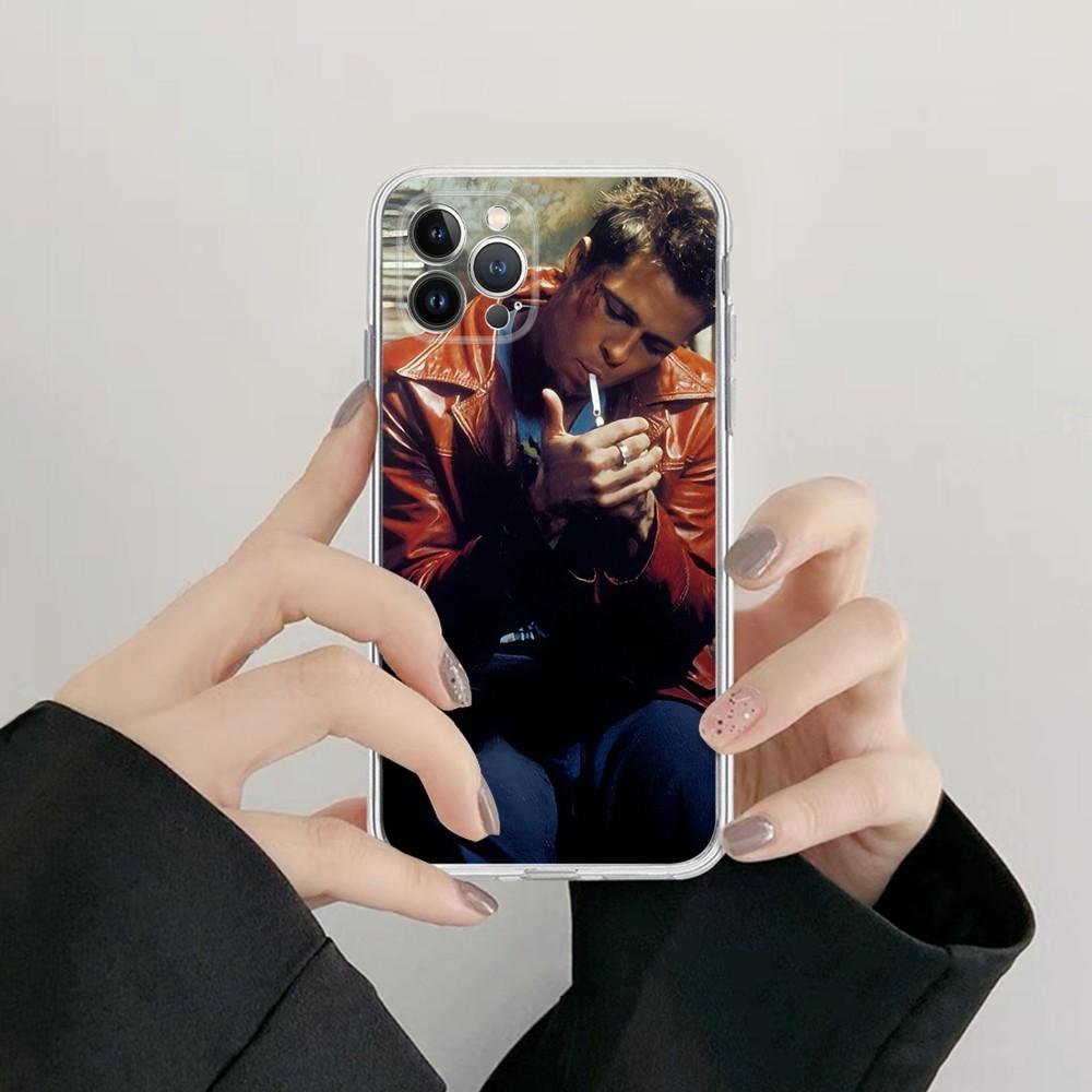 Classic Star B-Brad Pitt Phone Case Silicone Soft For Iphone 16 15 14 13 12 11 Pro Mini XS MAX Plus X Cover