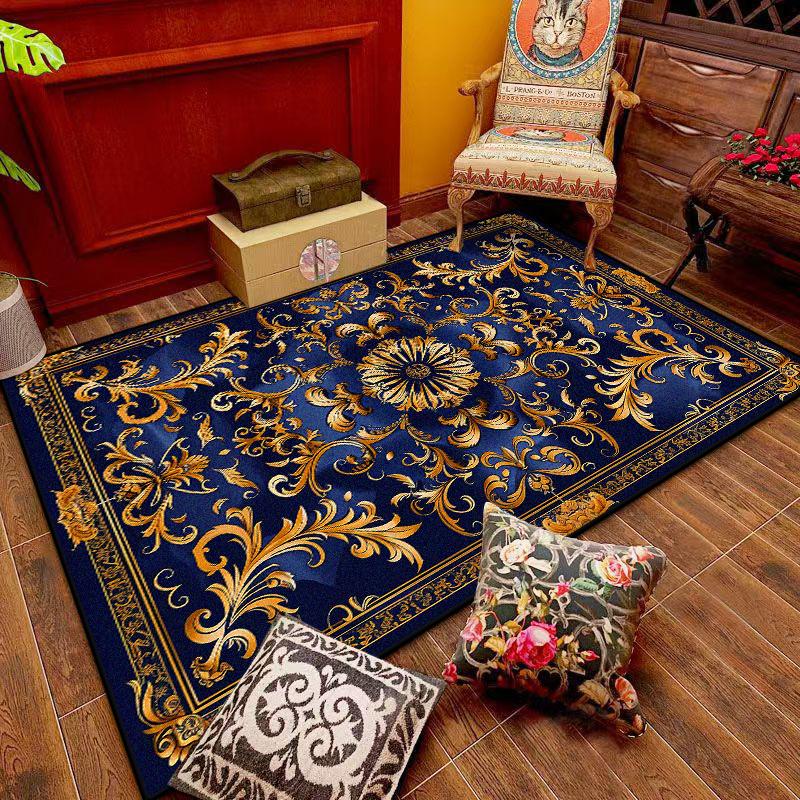 European Luxury Style Rugs Living Room Home Decoration Luxury Bedroom Carpet Washable Mat for Floor Lounge Rug Customizable
