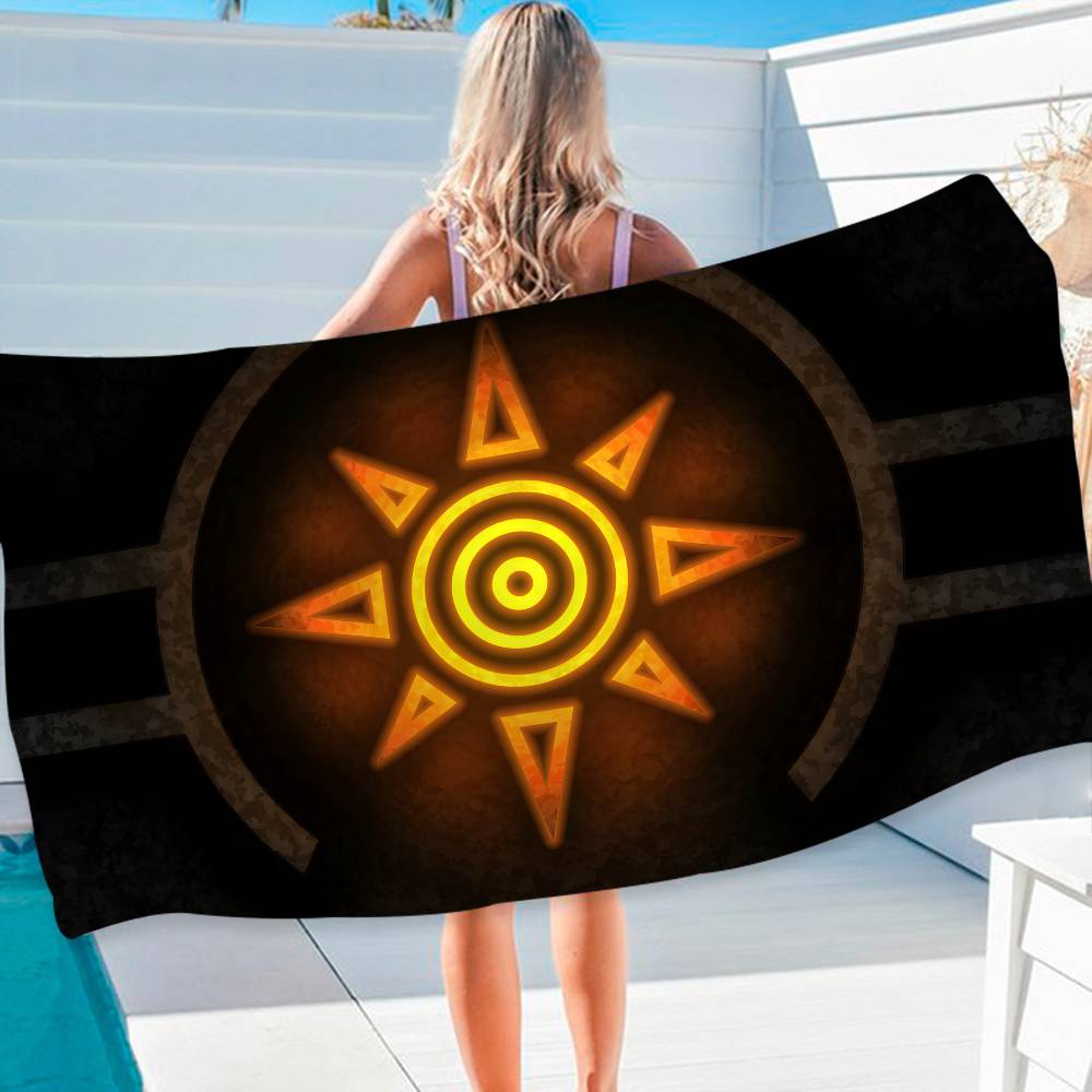 Anime D-Digimon Microfiber Printed Beach Towel Mountain Climbing Yoga Beach Swimming Running Absorbent Soft Towel