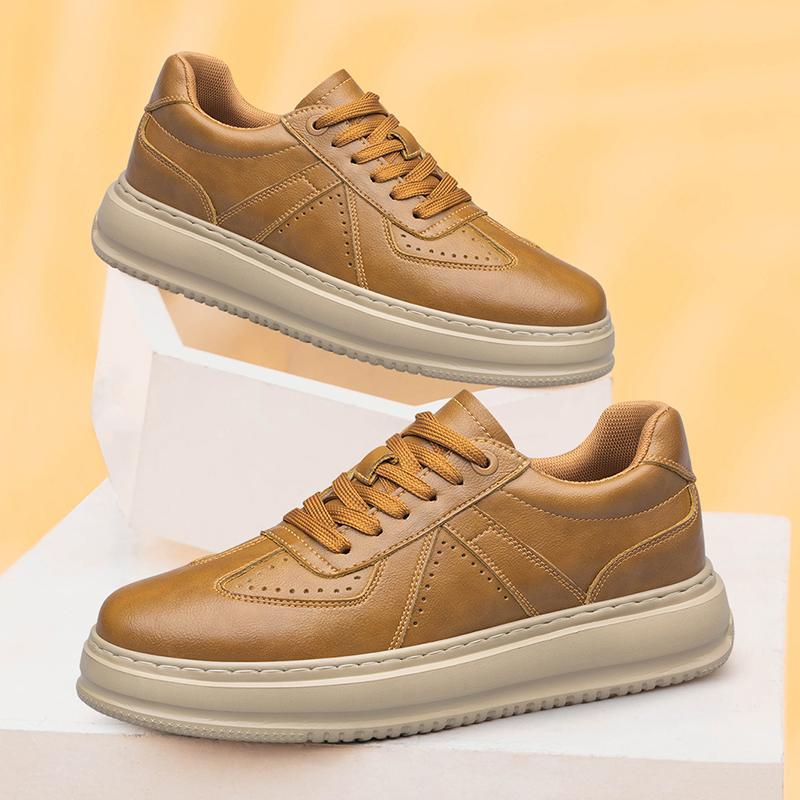 Fashion Fashionable Versatile Casual Shoes Genuine Leather Men's Sneakers New Trendy Male Skateboard Footwear Tenis Masculino Trainers