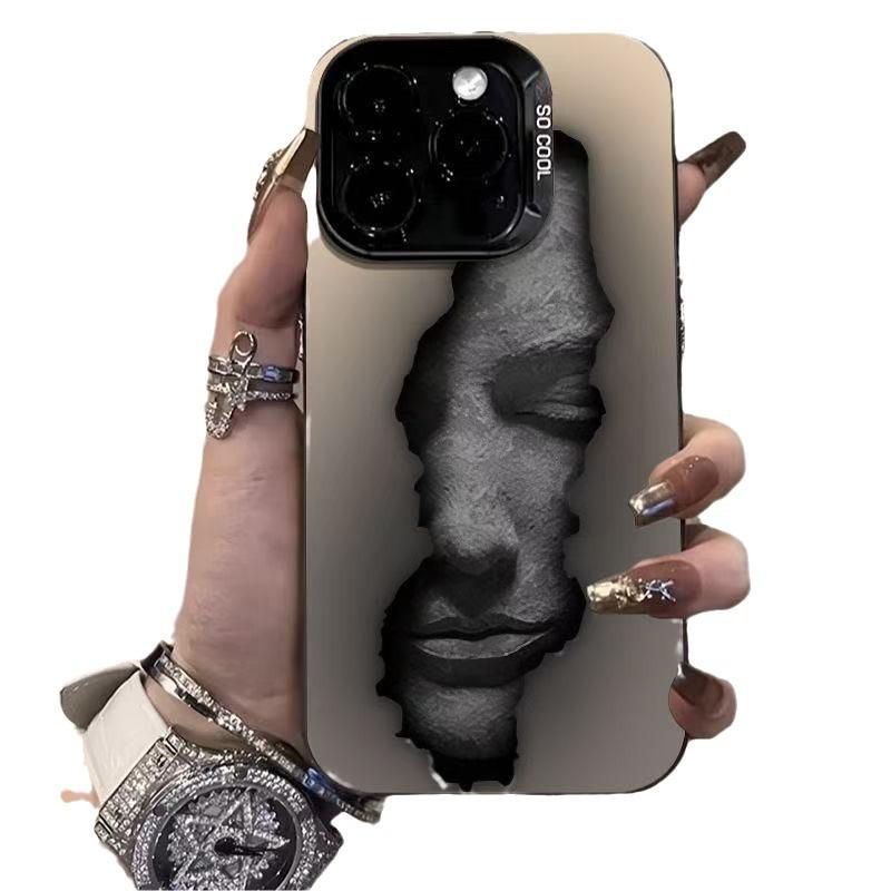 New Artistic Face for Iphone17 Mobile Phone Case Apple 15promax/14 Anti-drop 13pro16 Europe and America