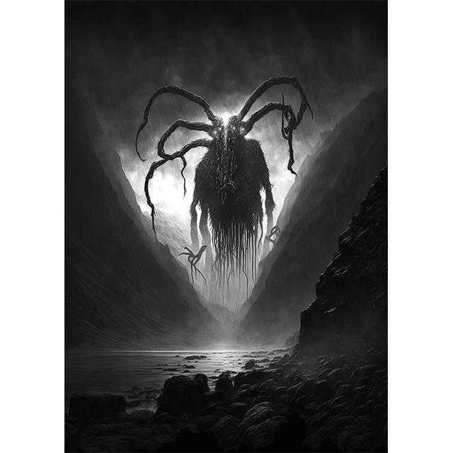 Cthulhu Mythos Abstract Outer God Prints Poster Canvas Painting Modern Wall Art Pictures for Living Room Bedroom Home Decoration
