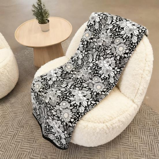 DIY Fargeleggingspledd 50" x 60" Sofapledd Vaskbart Fargelegg Ditt Eget Pledd Kunstprosjekt for Hjemmeinnredning Feriegaver Festaktivitet