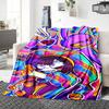 1Pc Psychedelic Adventure Blanket Soft Throw Blanket For Home Bedroom Bed Sofa Travel Office Solid Christmas Blanket