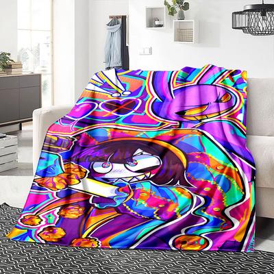 1Pc Psychedelic Adventure Blanket Soft Throw Blanket For Home Bedroom Bed Sofa Travel Office Solid Christmas Blanket