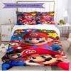 3pcs Duvet Cover Set (1*Duvet Cover + 2*Pillowcase, Without Core), Super Mario Print Soft All‑Season Bedding Set, Home Bedroom Decor Gift