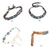 DIY Bohemian Wooden Bead Waist Rope Braided Tassels Belt Ethnic Style Belts