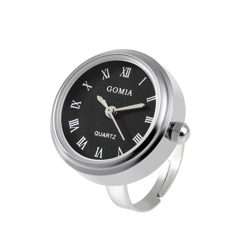 Anelli Orologio da Dito Romani Acciaio Inossidabile Impermeabile Mini Anello Coppia Gioielli di Moda
