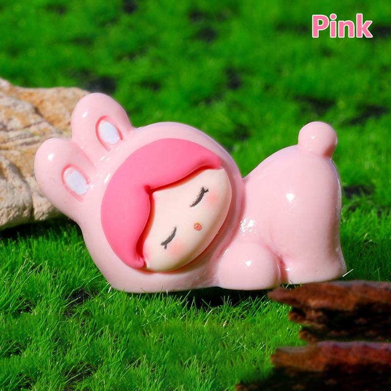 

Статуэтки Миниатюры Милые спящие куклы Животные Микропейзажные украшения Для украшения дома Аксессуары для офисного стола розовый