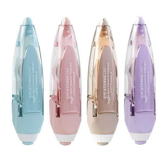 Changli Push-button Correction Tape, Japanese Style, Replaceable Core, High Appearance Value, Portable White-out Tape Stationery