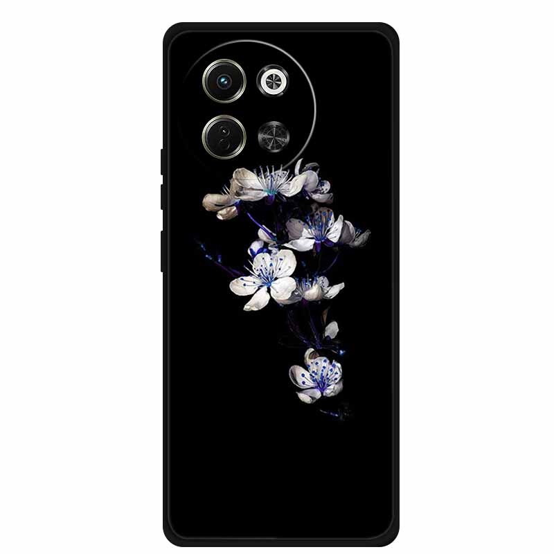 Black Silicone Case For Tecno Pova 6 Neo Spark 30 5G Back Cover Case Cartoon Soft TPU Coque For Tecno Camon 30S 30 S Pro Case