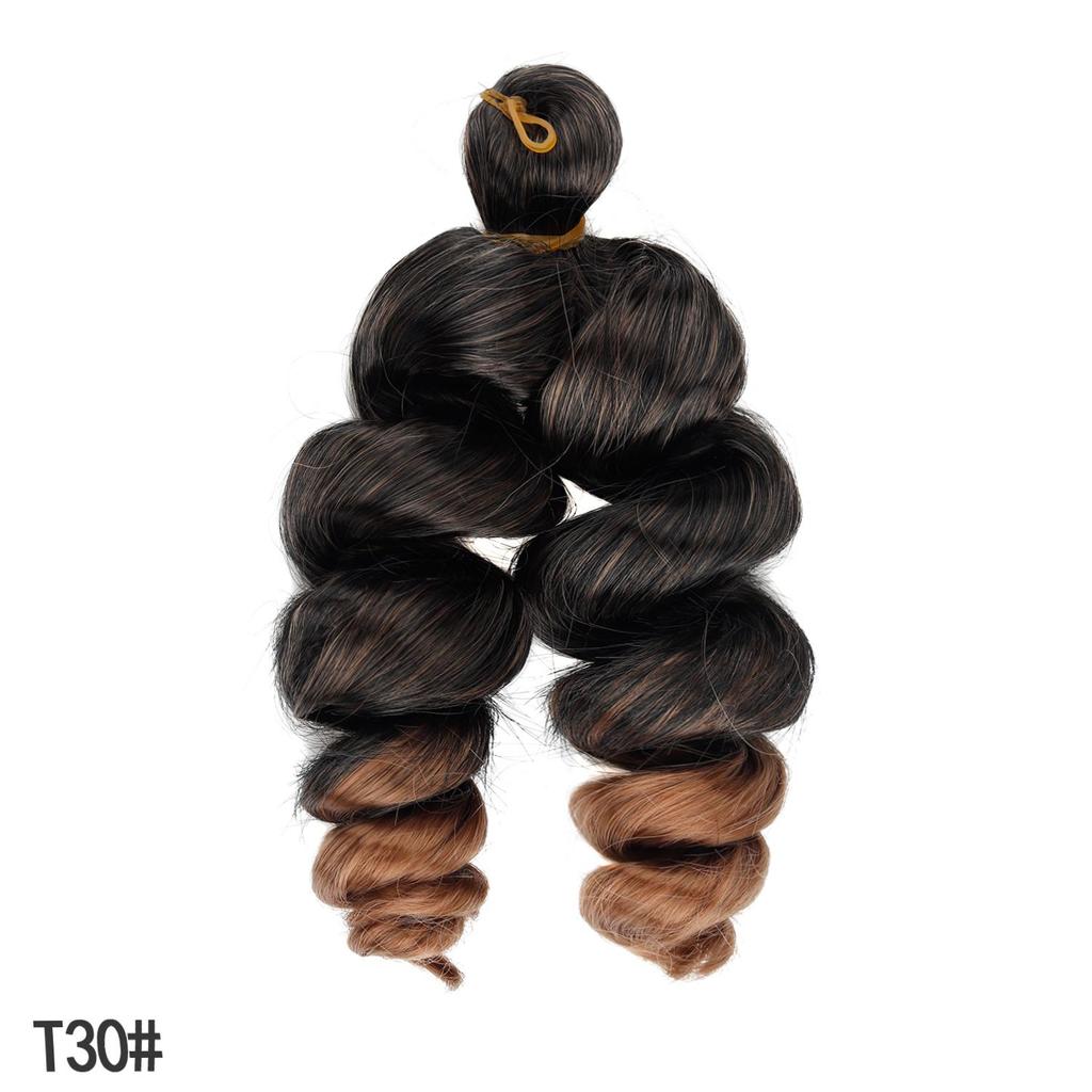Short French Curly Crochet Hair Loose Wave Synthetic Braiding Hair Extensions for Black Women