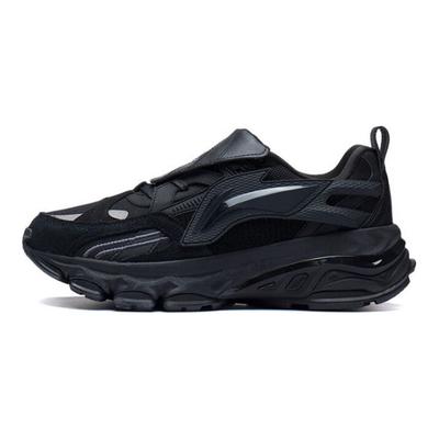 Scarpe da corsa basse da uomo comode, casual, ammortizzanti, antiscivolo, resistenti all'usura, riflettenti, rimbalzanti, sneaker nere ARLS017-1