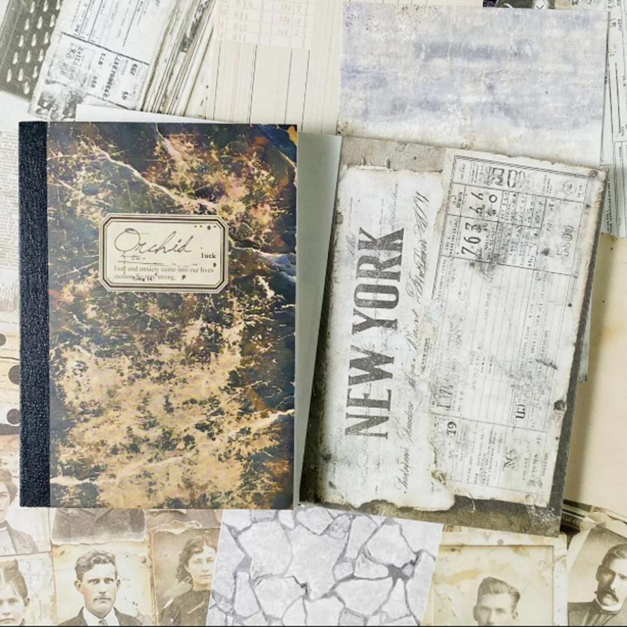 Set di 100 fogli di Carta per Scrapbooking Vintage - Carta Decorativa Non Adesiva per Junk Journal Fai da Te Carta per Artigianato