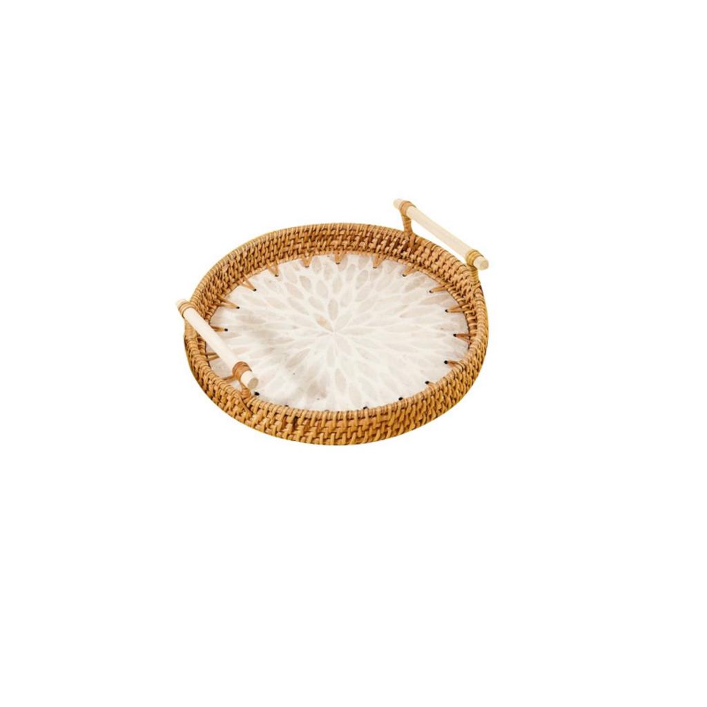 Retro Style Handwoven Basket User Friendly for Snacks Fruits Storage Natural Rattan Home Kitchens Decors in Various Sizes