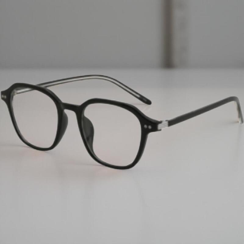 Унисекс ретро стиль квадратная оправа толстые очки Crystal Champagne