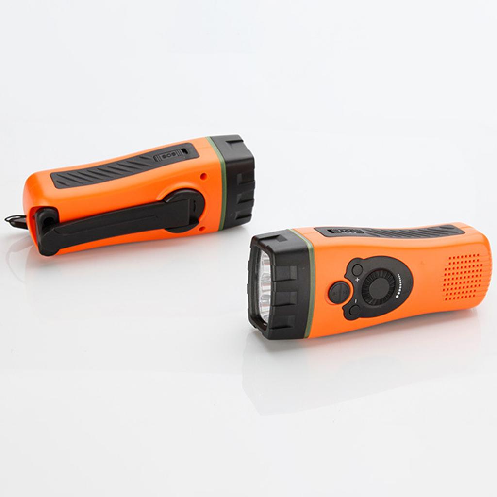 Earthquake Relief Hand Radio Flashlight Alarm Outdoor Waterproof Charging Hand Crank Emergency