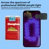 Mobile Phone Microscope 200X Purple Light Identification Portable Rechargeable Gift