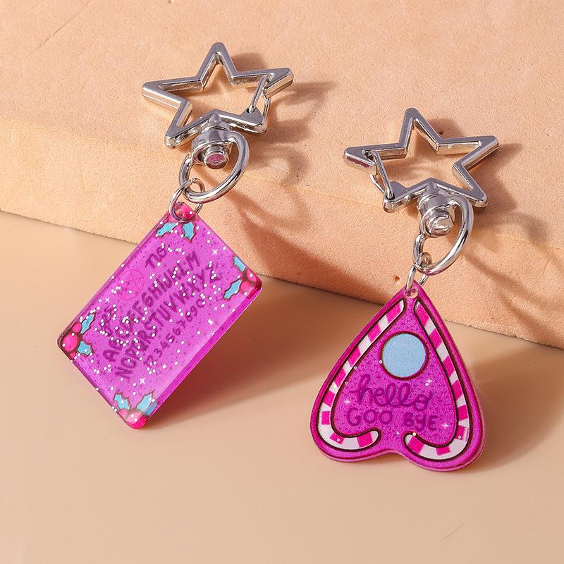 Cute Resin Cowboy Boot Hat Keychain Pretty Girl Key Ring Pendant for Women Handbag Decor DIY Handmade Kid's Jewelry Gift