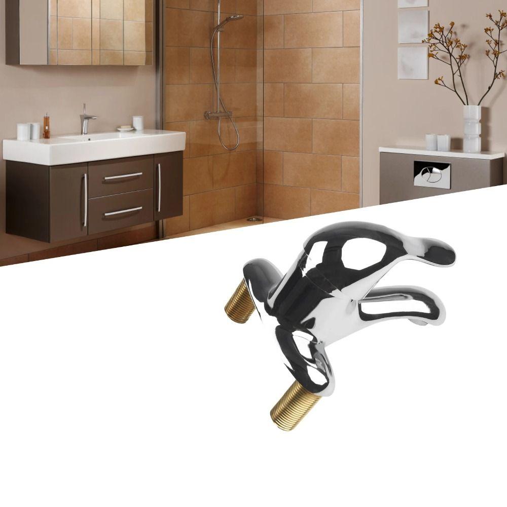 Double-Hole Bathroom Faucet Zinc Zinc Zinc Alloy Sink Mixing Valve Switch Sink Mixer Tap Basin
