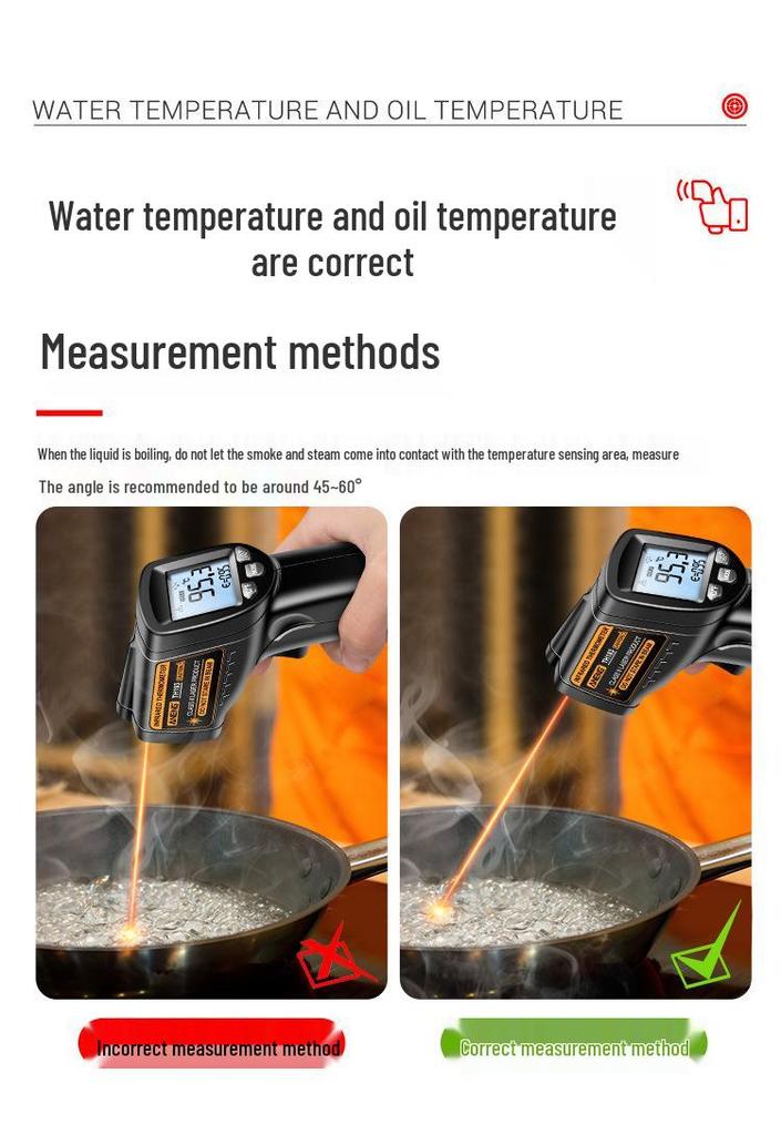 ANENG TH103 High-Precision Infrared Thermometer for Industrial and Commercial Use