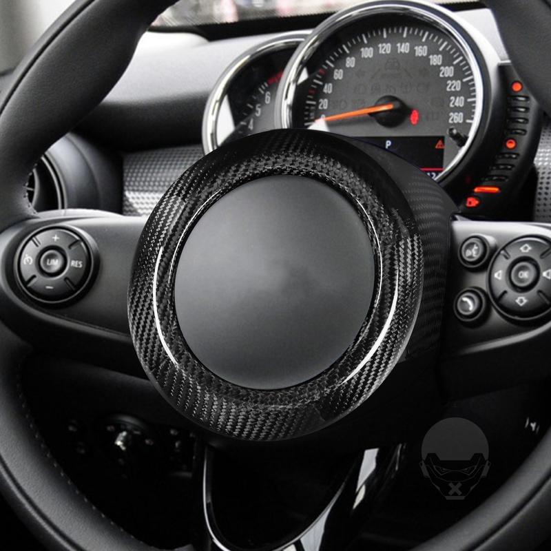 Real Carbon Fiber Car Accessories Driver Wheel Cover Trim For MINI COOPER F54 2015+ F55 2015+ F56 2014+ F57 2016+ F60 2017+