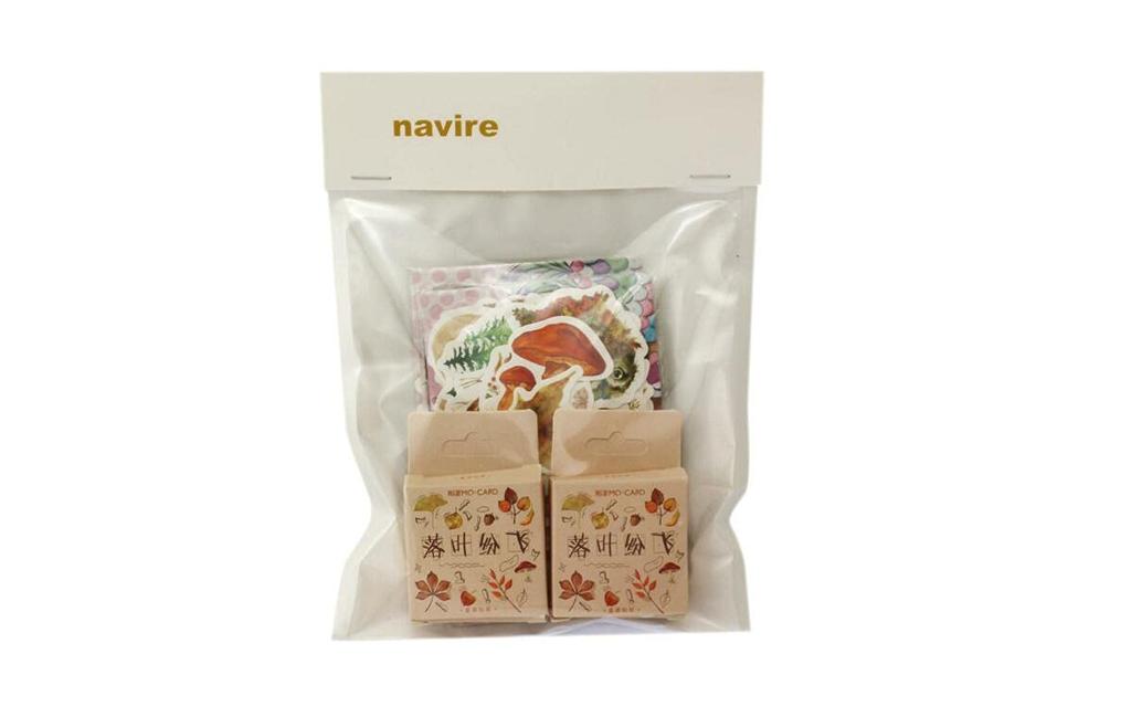Navire Cute Large Capacity Flake 216 Autumn Seasonal Stickers Stickers, Sheets,