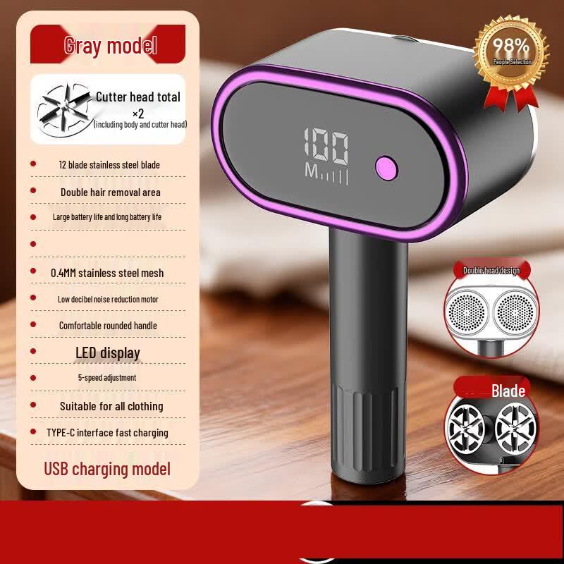 LISM Dual-Head Fabric Shaver & Lint Remover