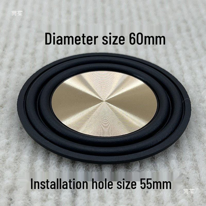 60mm Rubber Edge Metal Cone Subwoofer Vibration Speaker Diaphragm
