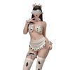 Sex Lingerie Sexy Cute Cow Maid Uniform Three-point Cosplay Passion Maid Outfit Free