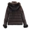 DUVETICA Circe with fox fur down parka 38 Brown Jacket Women Used