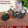Modèle de Moto à Chaîne Fait Main Ornement en Fer Forgé Artisanat Métallique Décoration de Maison Antique Cadeaux Créatifs