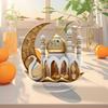 Elegant 2D Flat Acrylic Moon Castles Ornament Eid Ramadans Decoration For Home And Festives Islamic Holiday Celebration